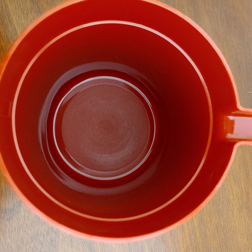 Red Pitcher with Lid - Picture 5 of 9